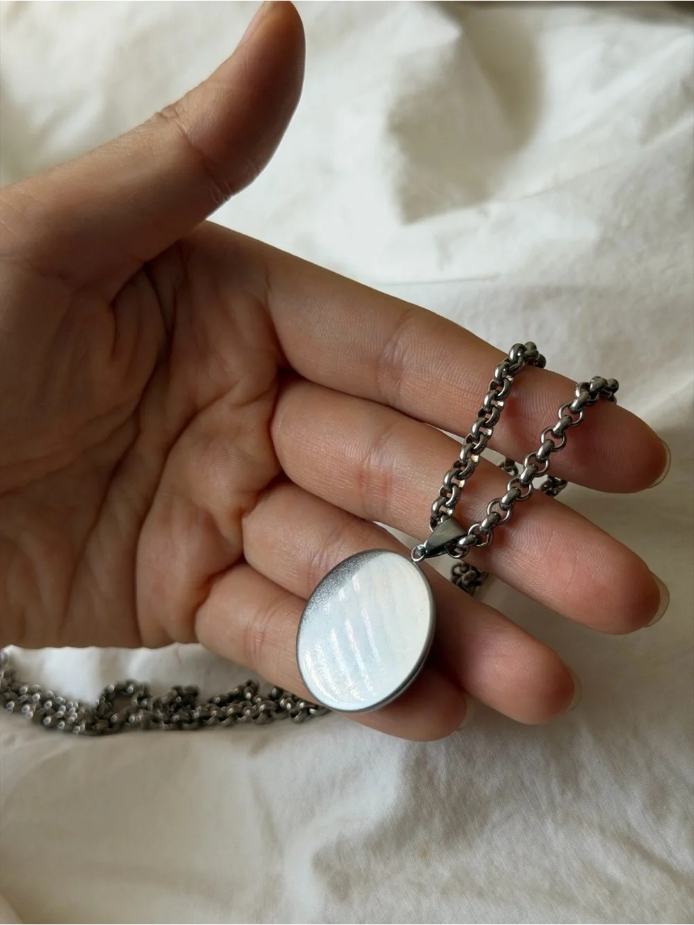 Silver-Tone GUCCI Pendant Chain Necklace